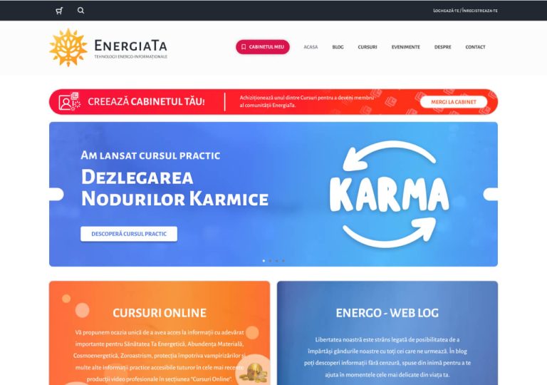 EnergiaTa - Website Homepage